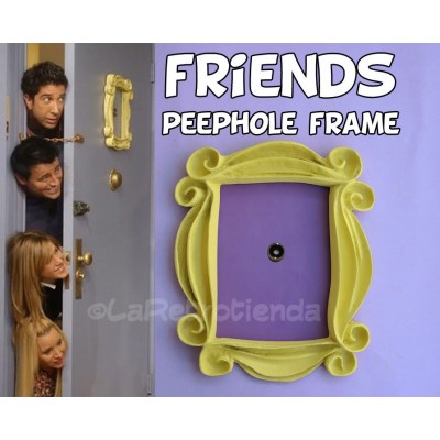 Friends frame tv show, yellow peephole frame monica's door,  great replica   301685360463